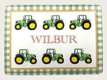 Load image into Gallery viewer, Personalised Table Mat- Tractors