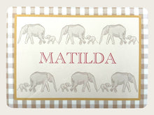 Load image into Gallery viewer, Personalised Table Mat - Ele Yellow