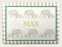 Load image into Gallery viewer, Personalised Table Mat - Ele Green