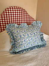 Load image into Gallery viewer, Frilled Cushion - Liberty Marnie - Nells Archdale