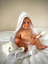 Load image into Gallery viewer, Hooded Baby Towel - Pink Aquarium - Nells Archdale