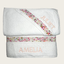 Load image into Gallery viewer, Hooded Baby Towel - Pink Aquarium - Nells Archdale