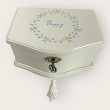 Load image into Gallery viewer, Musical Ballerina Box - Blue Garland - Nells Archdale