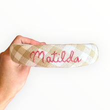 Load image into Gallery viewer, Nells Archdale Hairband - Camel - Hand Embroidered - Nells Archdale