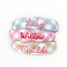 Load image into Gallery viewer, Nells Archdale Hairband - Duck Egg Blue - Hand Embroidered - Nells Archdale