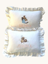 Load image into Gallery viewer, Ruffle Cushion- Little Mice
