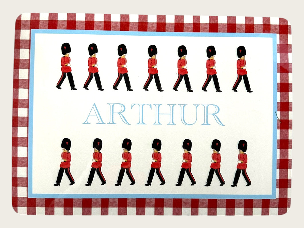 Personalised Table Mat- Soldiers