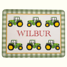 Load image into Gallery viewer, Personalised Table Mat- Tractors
