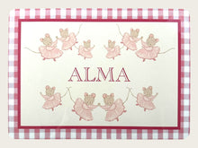 Load image into Gallery viewer, Personalised Table Mat - Ballerina Mice
