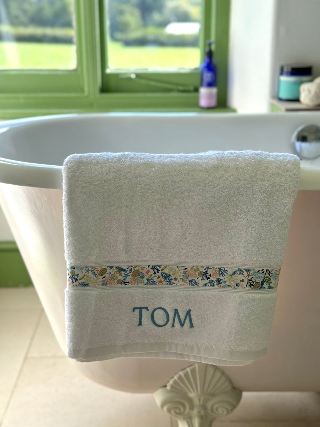 Bath Towel - Blue Aquarium - Nells Archdale