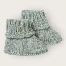 Load image into Gallery viewer, Cashmere Baby Booties - Duck Egg - Nells Archdale
