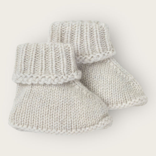 Cashmere Baby Booties - Mist - Nells Archdale