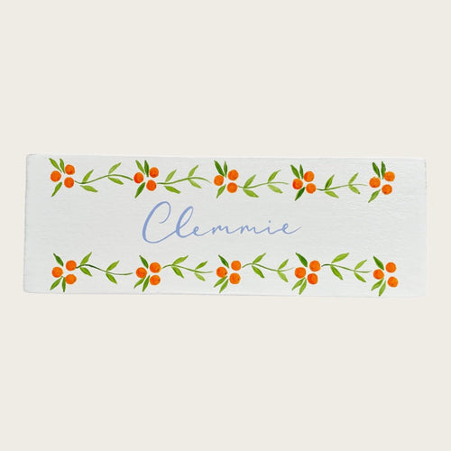 Door Plaque - Clementines - Nells Archdale