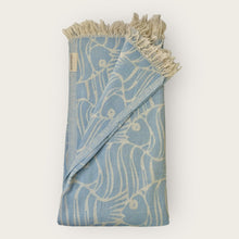 Load image into Gallery viewer, Hammam Beach Towel – Blue Fish - Nells Archdale
