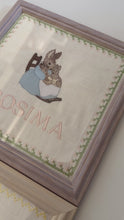 Load and play video in Gallery viewer, Nells Archdale Embroidered Art- Mrs Rabbit &amp; Babies
