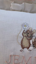Load and play video in Gallery viewer, Ruffle Cushion- Little Mice
