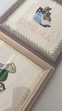 Load and play video in Gallery viewer, Nells Archdale Embroidered Art- Barbar Biking
