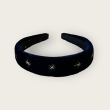Load image into Gallery viewer, Nells Archdale Hairband - Starry Night Blue - Hand Embroidered - Nells Archdale
