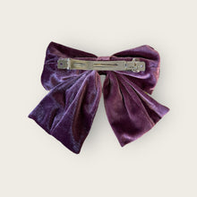 Load image into Gallery viewer, Nells Archdale Velvet Bow - Crimson - Hand Embroidered - Nells Archdale
